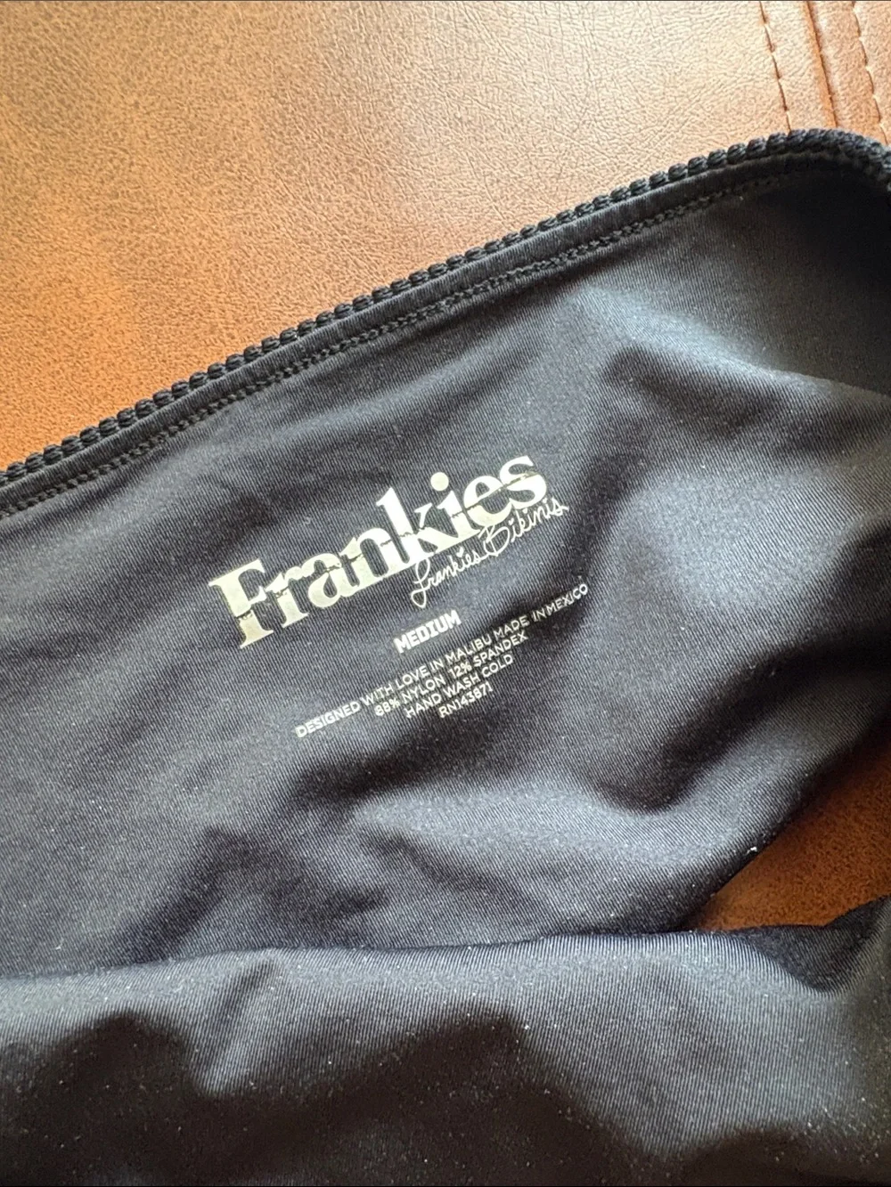 Free People x Frankies Bikinis Jenna Ribbed Bikini Top Medium